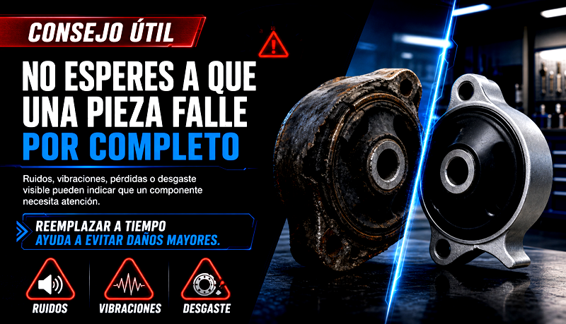 Consejo sobre el reemplazo preventivo de autopartes